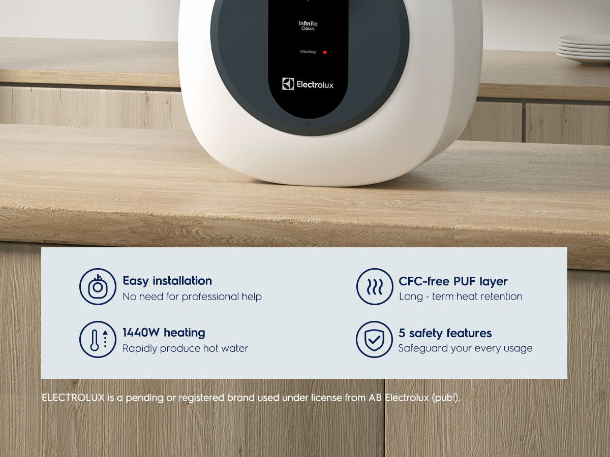 Electrolux Infinite Classic 2.5gal Electric Storage Water Heater overview mobile detail 3