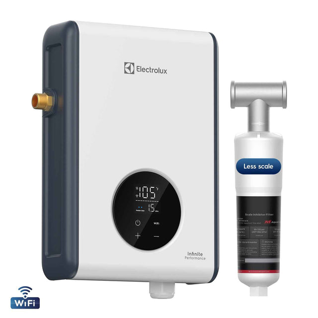 Electrolux 14kW Wifi Tankless Water Heater Electric 240V, Max 3.4 GPM