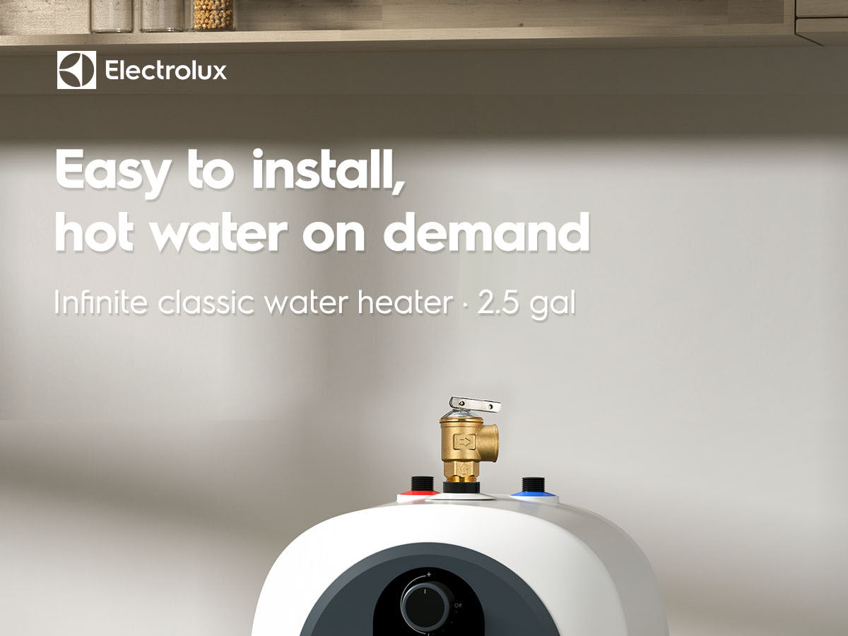 Electrolux Infinite Classic 2.5gal Electric Storage Water Heater overview mobile detail 1