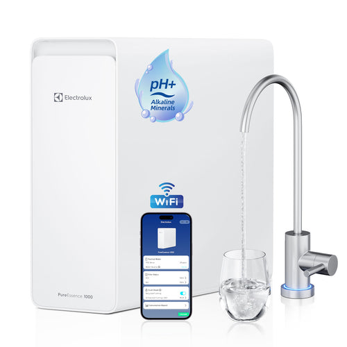 Electrolux 1000 GPD PureEssence smart alkaline under-sink RO water filter system with WiFi app control