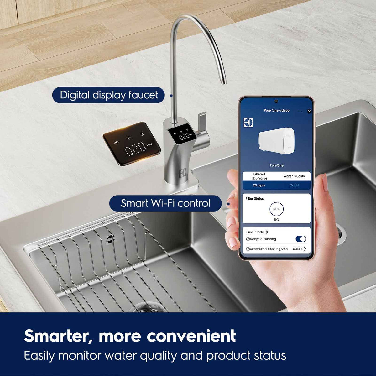 1200 GPD Smart Tankless Reverse Osmosis System with App Control