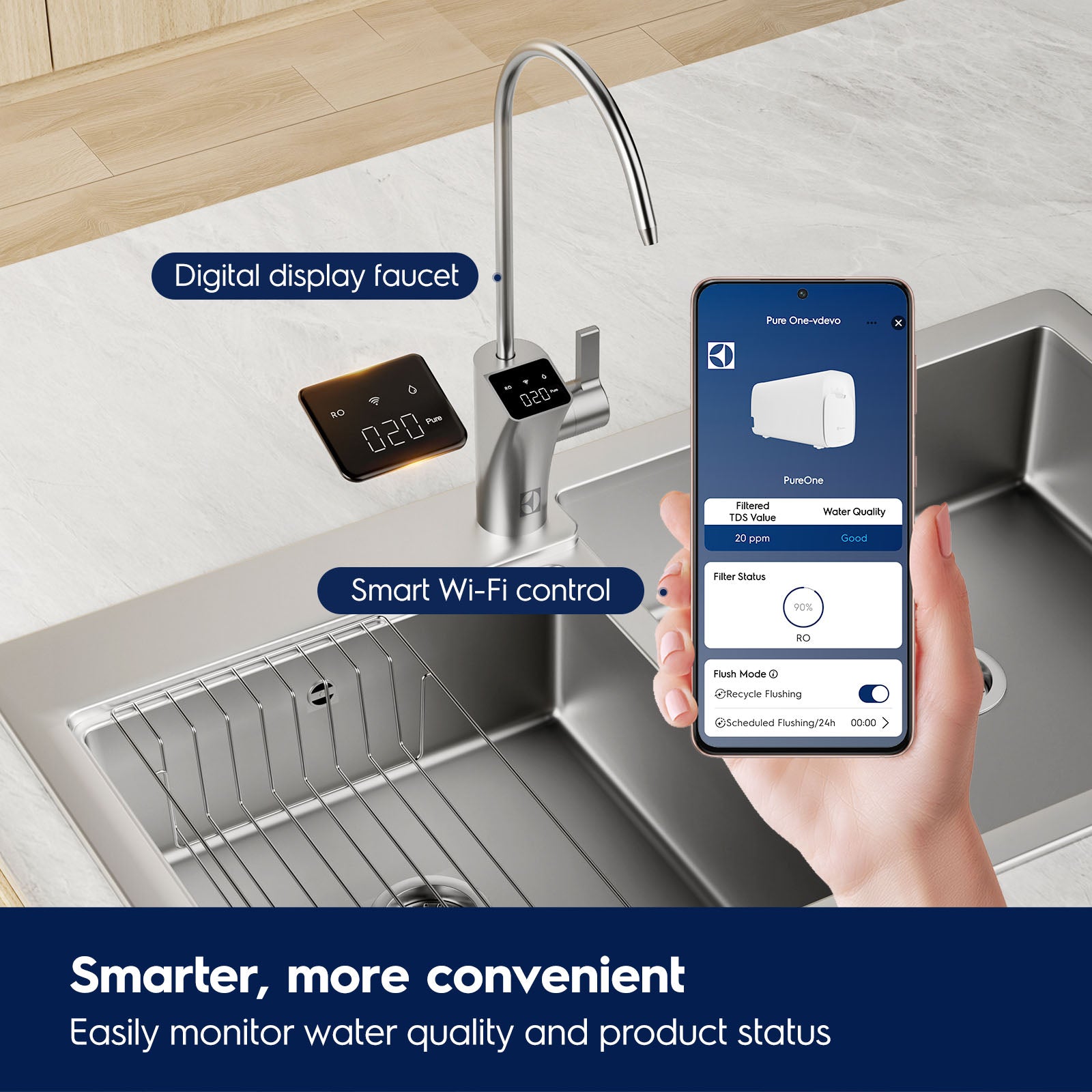 1200 GPD Smart Tankless Reverse Osmosis System with App Control