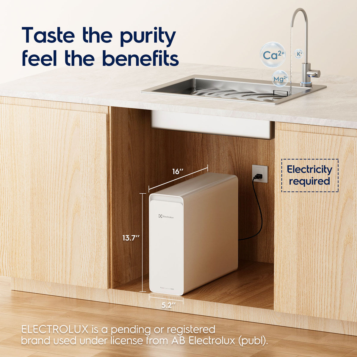1000 Gallons Pure Essence Smart Under-Sink Alkaline RO System with App Control installation detail 1