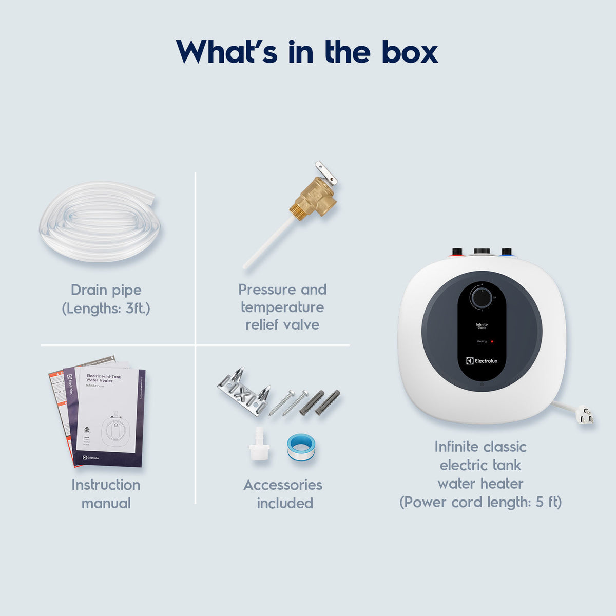 Electrolux Infinite Classic 2.5gal Electric Storage Water Heater image 13