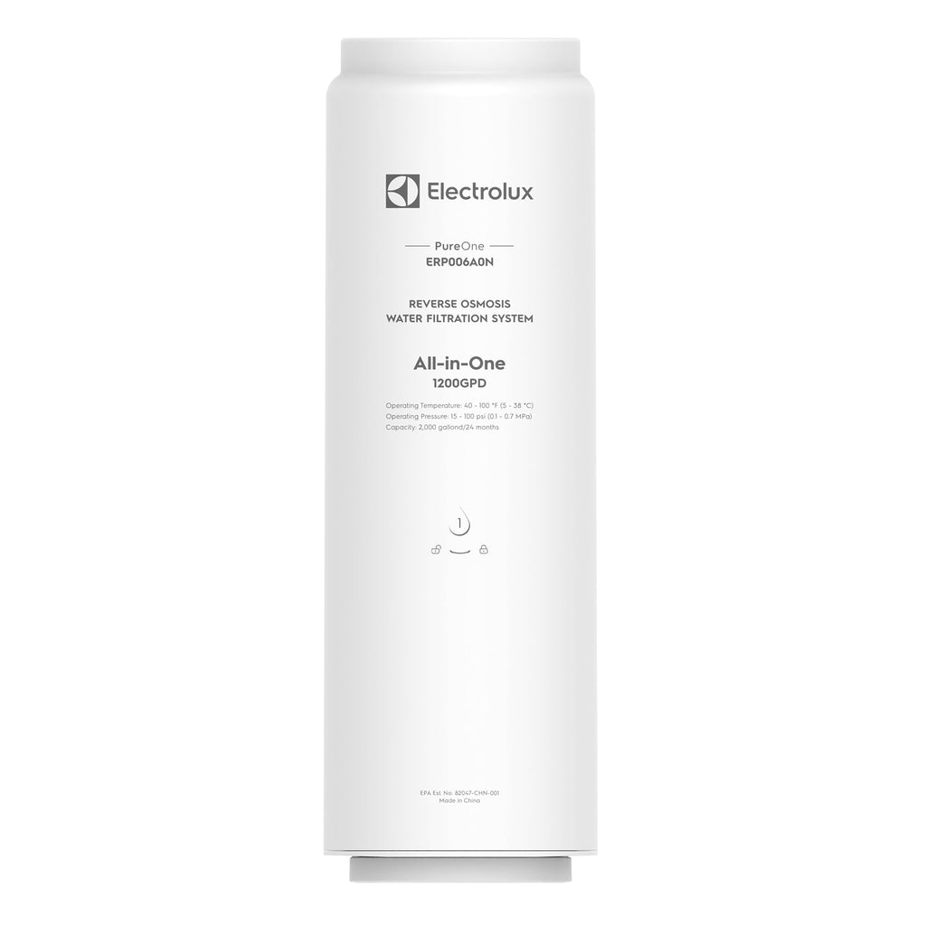 Electrolux All-in-One 1200GPD Filter, Replacement for All-in-One Reverse Osmosis System Under Sink, 24-Month Lifetime, 0.0001 Micron RO Membrane
