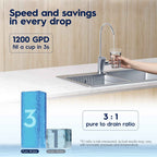 Electrolux All-in-One 1200GPD Filter, Replacement for All-in-One Reverse Osmosis System Under Sink, 24-Month Lifetime, 0.0001 Micron RO Membrane