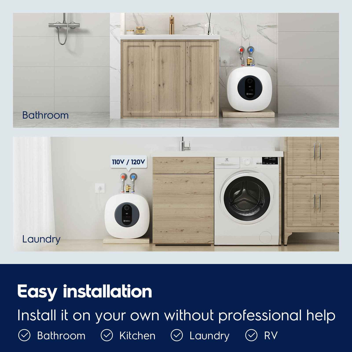 Electrolux Infinite Classic 8gal Electric Storage Water Heater